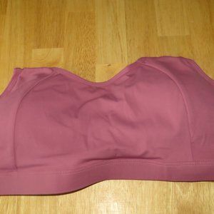 Songsky Women's Sports Bra, Dark Pink, XXL